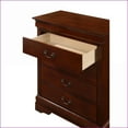 thumbnail image 3 of Chests & Wardrobes | Traditional 4 Drawer Chest, Cherry Finish | Cherry | Particle Board, 3 of 9