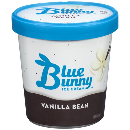 Blue Bunny Vanilla Bean Ice Cream 1 pt. - Walmart.com
