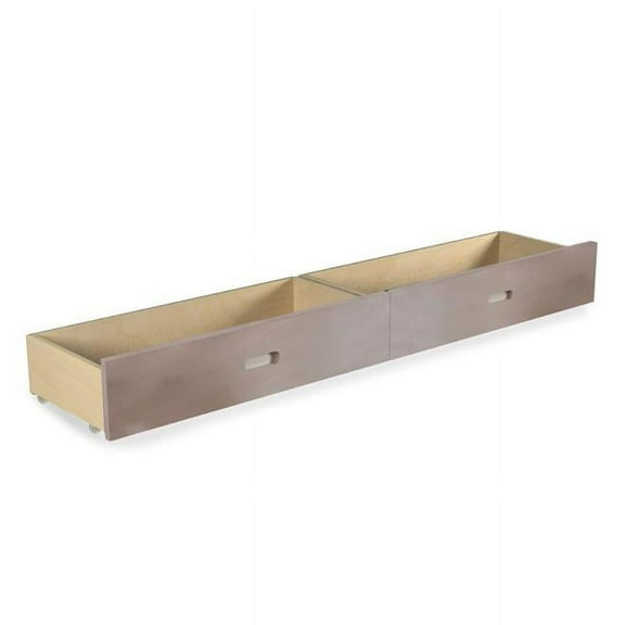 BEKids Annabel Under-Bed Storage Drawers on Rollers, Set of 2, Silver