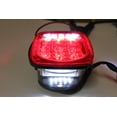 thumbnail image 3 of Bright Clear Lens Red Jeep TJ CJ YJ JK Replacement Stop Brake Turn Tail Light with LED Illuminator (Truck Trailer Boat) ?, 3 of 5