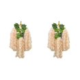 thumbnail image 3 of Ounissouiy 12 piezas de durabilidad duradera-vid de glicinia falsa para decoración champán de flores artificiales de glicinia champán 2Conjunto, 3 of 6
