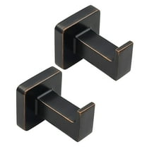 SDFGTstore Pack of 2 Antique Bronze Square Wall Hooks Heavy Duty 304 Stainless Steel Bathroom Towel Rack for Kitchen Bedroom