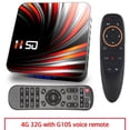 thumbnail image 1 of For Android Tv Box Android 10.0 4k 4gb 32gb 64gb Media Player 3d Video Smart Tv Box 4+32G_European plug+G10S remote control, 1 of 2