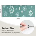 thumbnail image 5 of Turquoise Christmas Snowflake Pattern Kitchen Rug Mat,Kitchen Runner Rugs Non Skid Washable,Decorative Kitchen Floor Mats for Kitchen,Sink,Laundry,17"X47", 5 of 5