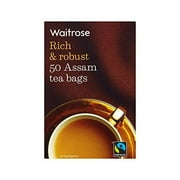 Assam Tea Bags Waitrose 50 per pack - Pack of 4