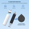 thumbnail image 6 of GLACIER FRESH WF3CB Refrigerator Water Filter Replacement for PureSource 3, 706465, WF425, PS3412266, AP4567491, 242017800 Refrigerator Water Filter, Pack of 3, 6 of 11