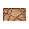 thumbnail image 1 of Tabla botanera de madera con 10 divisiones para servir botanas, quesos o decorar como centro de mesa. ARTE MARRON Tabla 10 divisiones, 1 of 6