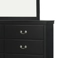 thumbnail image 3 of Benjara BM219806 Transitional Style 6 Drawer Wooden Dresser with Sled Base, Black, 3 of 5