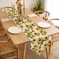 thumbnail image 3 of Vintage Sunflower Table Runner 108 Inches Long Watercolor Yellow Floral Farmhouse Table Runners for Dining Room Tabletop Dresser Scarf Home Party Banquet Wedding Holiday Decoration, 3 of 9