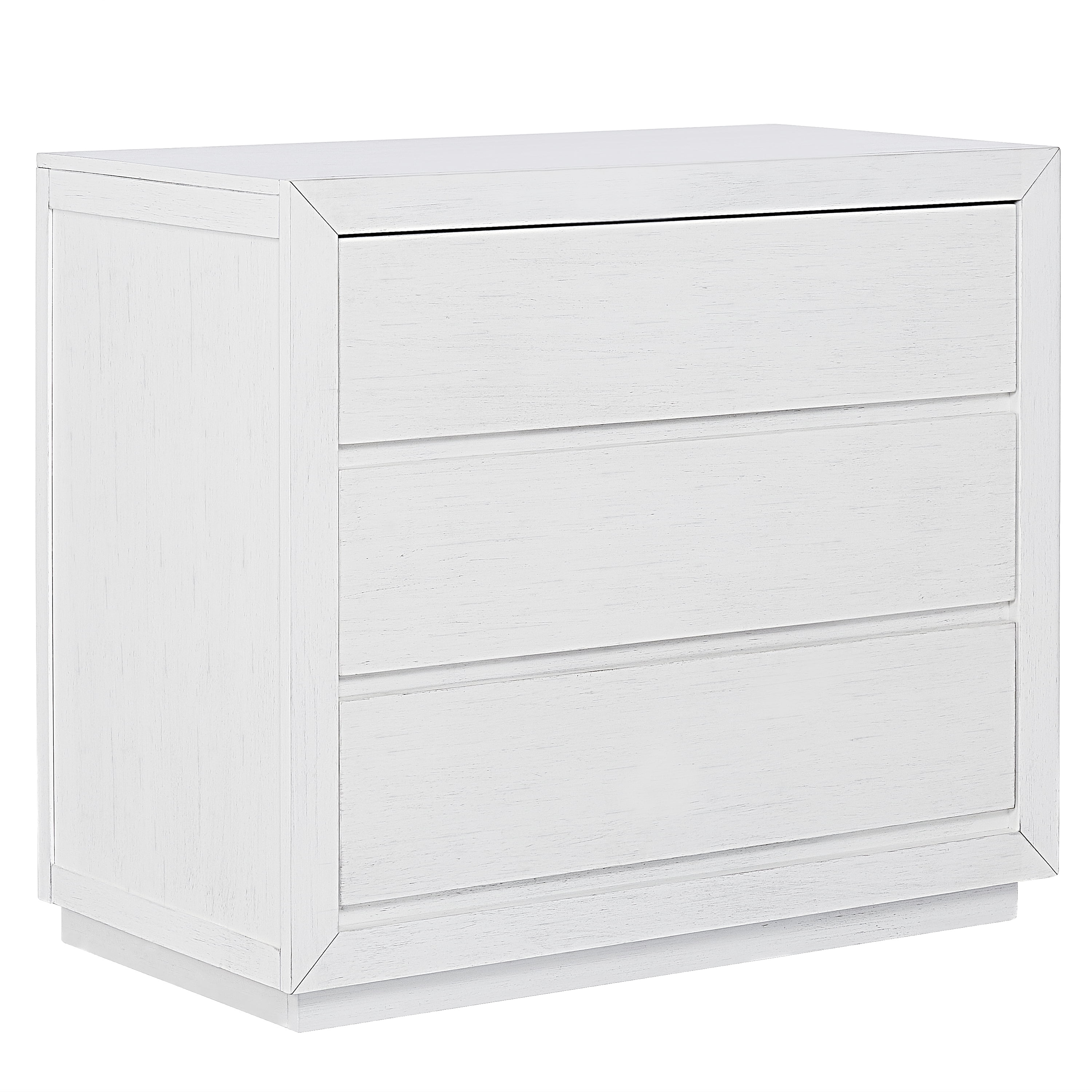 evolur Maddox 3 Drawer Chest, Weathered White