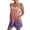 Pink, variant on Tie Dye Gradient Rompers for Women Adjustable Straps Loose Casual Bib Overalls Sleeveless Trendy Summer Short Jumpsuit with Pockets Purple Pink L