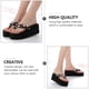 thumbnail image 2 of GOOHOCHY 1 par de mujeres zapatillas cómodas sandalias de suela gruesas para al aire libre zapatillas para al aire libre, 2 of 8