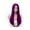 Bright Purple, variant on RightOn 25" Black Wig Long Straight Wig Women Black Wig with Wig Cap