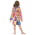 thumbnail image 7 of FORMRS Niños Bathrobe Unisex Hooded Robe Soft Plush Pajamas Sleepwear, Size 2-3T, Colorful Jars, 7 of 7