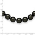 thumbnail image 5 of Sterling Silver 12-13mm Black Shell Bead Hand Knotted Necklace, 5 of 5