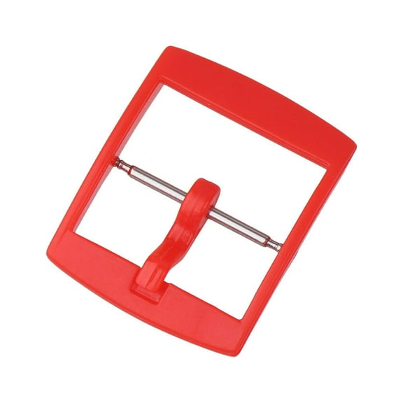 WORGEOUS 4pcs 20mm Plastic Watch Band Buckle Watch Clasp Watch Accessories for Friends (Red)