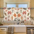 thumbnail image 2 of Yayeee Kitchen Curtains Set of 2 Light Filtering 57"x36" Over Sink Window Panels, Yellow Autumn Leaves, 2 of 7