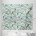 thumbnail image 1 of Vintage Tapestry, Geometric Retro Style Abstract Forms in Pastel Tones Rounded Squares Art Print, Fabric Wall Hanging Decor for Bedroom Living Room Dorm, 5 Sizes, Multicolor, by Ambesonne, 1 of 1
