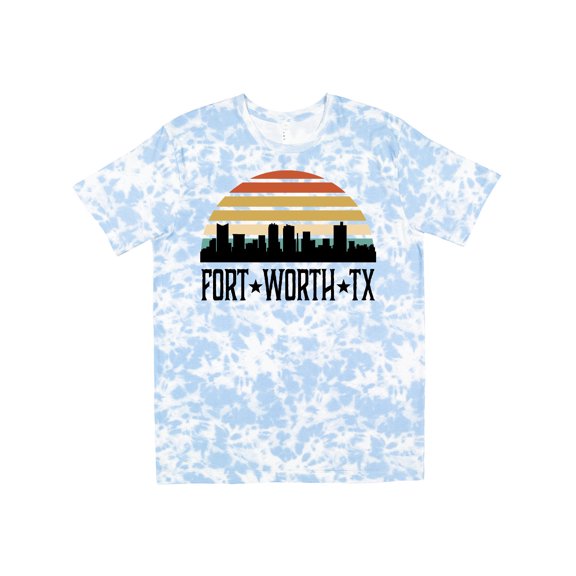 Inktastic Fort Worth Texas Skyline Retro T-Shirt