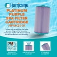thumbnail image 2 of Hurricane Filters HF4H21-01P Platinum Purple Spa Filter Cartridge Replacement, 4 Pack, 2 of 7