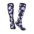 thumbnail image 5 of Lsque crystal flower Skull Printed Crew Socks Men's Women's LightWeight Thin Casual Calf Socks ,Knee High Socks,Cotton Socks, 5 of 9
