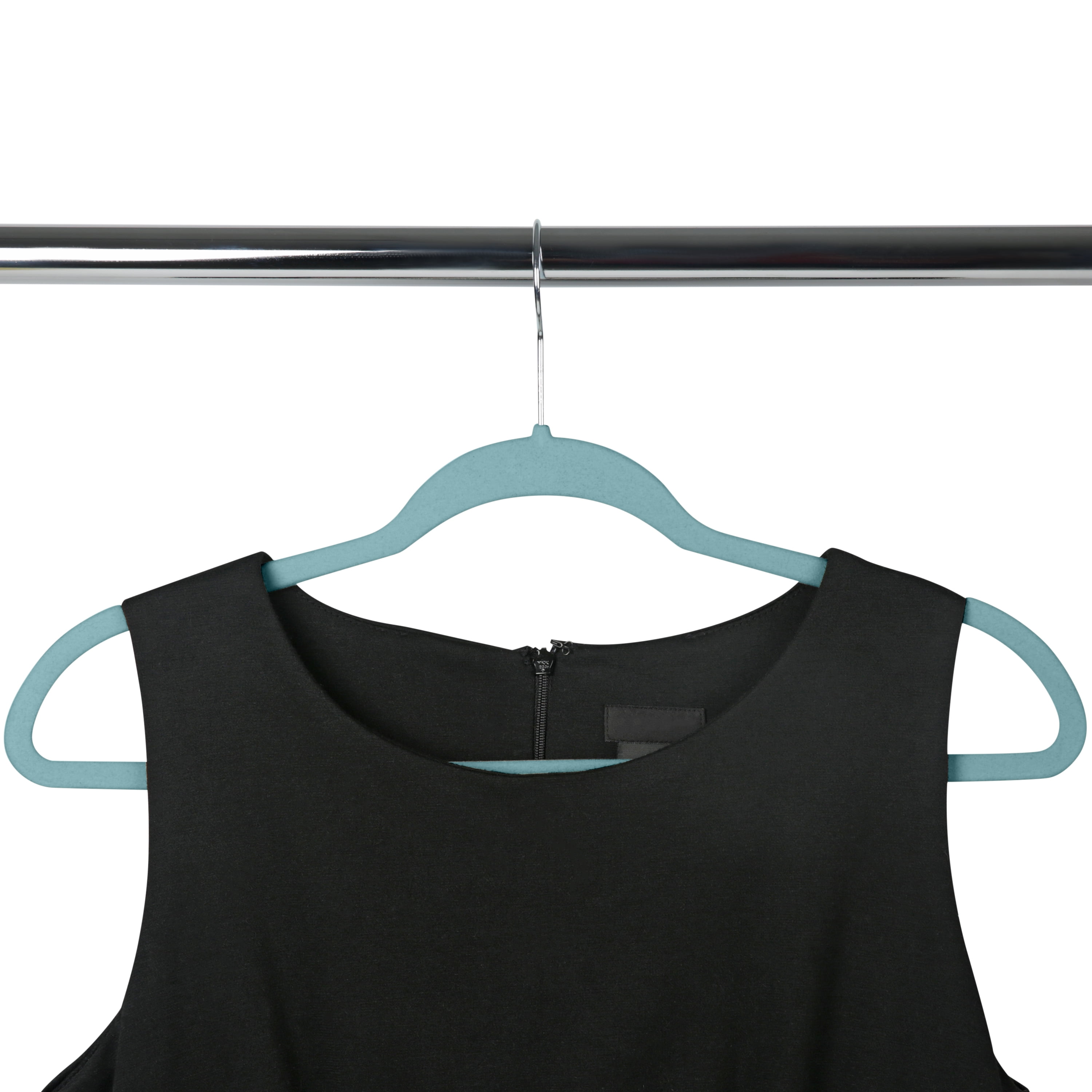 Simplify Slim Velvet Plastic Clothes Hangers, 25 Count
