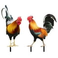 thumbnail image 1 of 2 piezas Acrílico Rooster Yard Arts Decorative Grooster en forma de colchoneta de la césped estacas de césped, 1 of 5