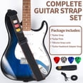 thumbnail image 2 of Correa para guitarra Wogod Acoustic Electric con 3 puntas de soporte, 2 of 7