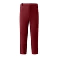 thumbnail image 4 of Cmfcve Men's Dress Pants Waffle Straight Fit Flat Front Trousers Business Casual Pants, 4 of 5