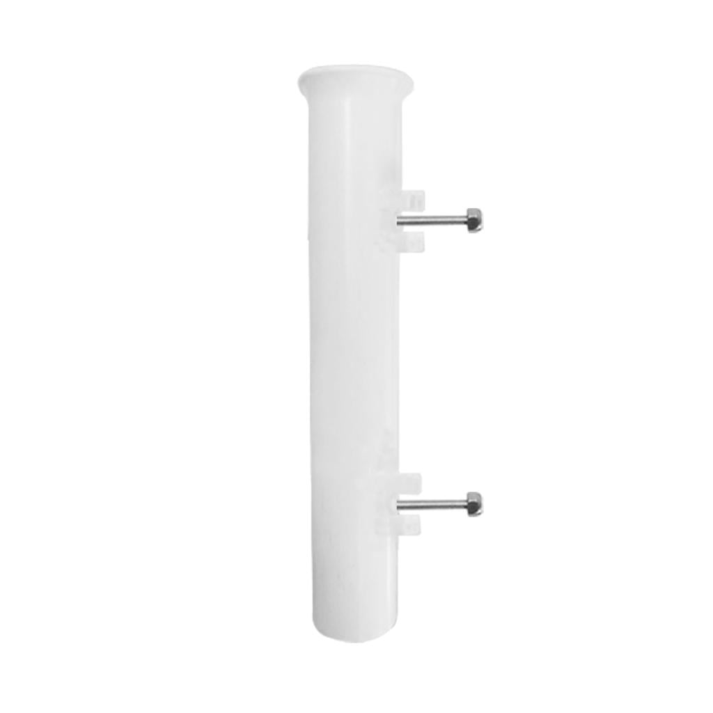 Miulika 4 Pieces Lightweight Portable Fishing Accessories Durable Nylon Stand-Off Mount Rod Holder for Kayak Boat, White
