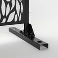 thumbnail image 3 of FENCY Privacy Screen Freestanding Room Divider Outdoor Privacy Metal Fence Panel Series Black 6.3 ft. H X 4 ft. W, 3 of 6