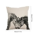 thumbnail image 3 of TanSiDing 1pcs Linen Cushion Cover Sofa Pillow Case Decorative Throw Pillow Cover for Living Room Bedroom Office Modern Farmhouse Decor 45*45cm, 3 of 6
