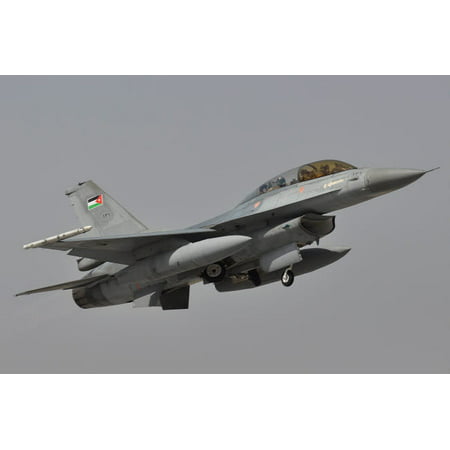 A Royal Jordanian Air Force F-16AM aircraft taking off Poster Print by Giorgio CiariniStocktrek