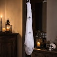 thumbnail image 4 of Light Up Hanging Spider Cocoon Skeleton Halloween Decor LED Pink Lighted Cloth Spider Nest Ornament for Porch Tree Window Indoor Outdoor Halloween Party Seasonal Decorations, 4 of 6
