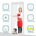 thumbnail image 2 of Magnetic Screen Door with 32 Magnets Heavy Duty Mesh Curtain, Fits Doors Up to 39"x82", Dogs Pets Friendly Door Screen, Black, 2 of 7