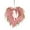 Pink, variant on Wreath Heart Shaped Valentine's Day Wreath Pink Heart Shaped Imitation Needles Wreath for Indoor and Outdoor Home