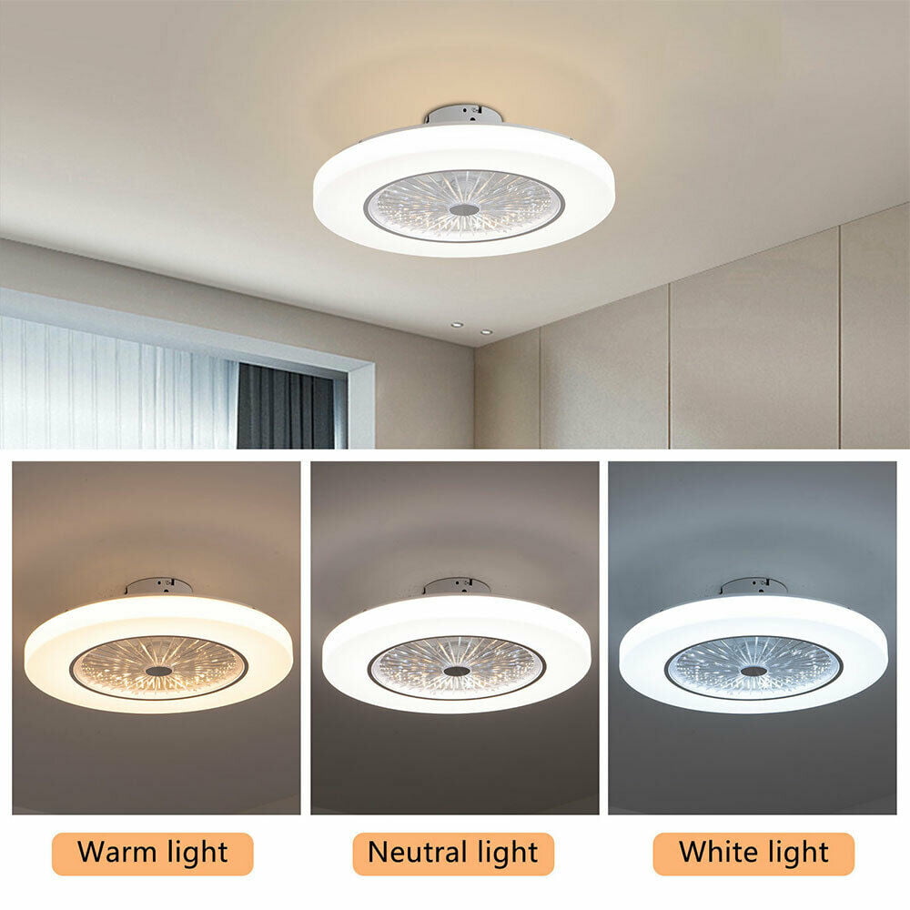 Details about   23" 36w LED Ceiling Fan Light Modern Chandelier Lamp Dimmable Remote Control 