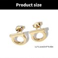 thumbnail image 3 of Fashionable Sturdy Stainless Steel Initial Studs Earrings Daily Decoration for Trendy Accessorizing in Any Occasion, 3 of 4