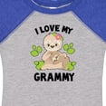 thumbnail image 4 of Inktastic Cute Sloth I Love My Grammy with Green Leaves Boys or Girls Baby Bodysuit, 4 of 5