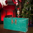 thumbnail image 5 of Bolsa de almacenamiento,Organizador de bolsas de almacenamiento de ramas de árboles de Navidad,Contenedor de almacenamiento navideño con asas de transporte,Bolsa de corona PE Verde Pequeño, 5 of 8