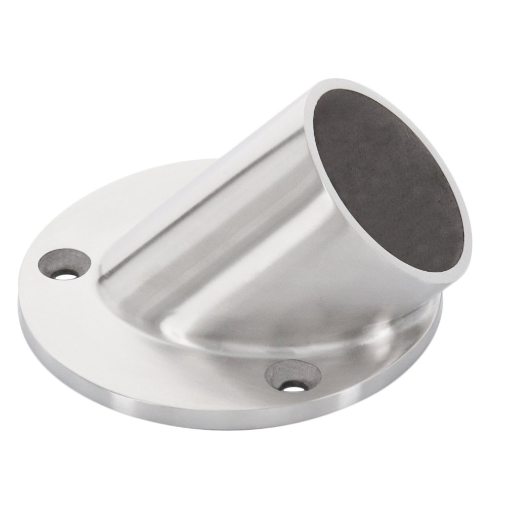 CRL HR15AFPS Polished Stainless 45 Degree Angle Flange for 11/2" Tubing