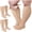 Skin-2 pairs, variant on 2 Pairs Wide Plus Size Calf Compression Socks with Zipper for Overweight Women Men 15 to 25 MmHg Black Skin