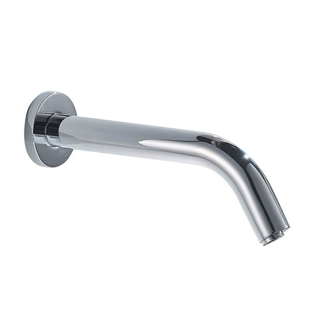 Wall Mount Automatic Faucet with Sensor Stainless Steel DC Powered Hands Touch Free Bathroom Tap, Chrome