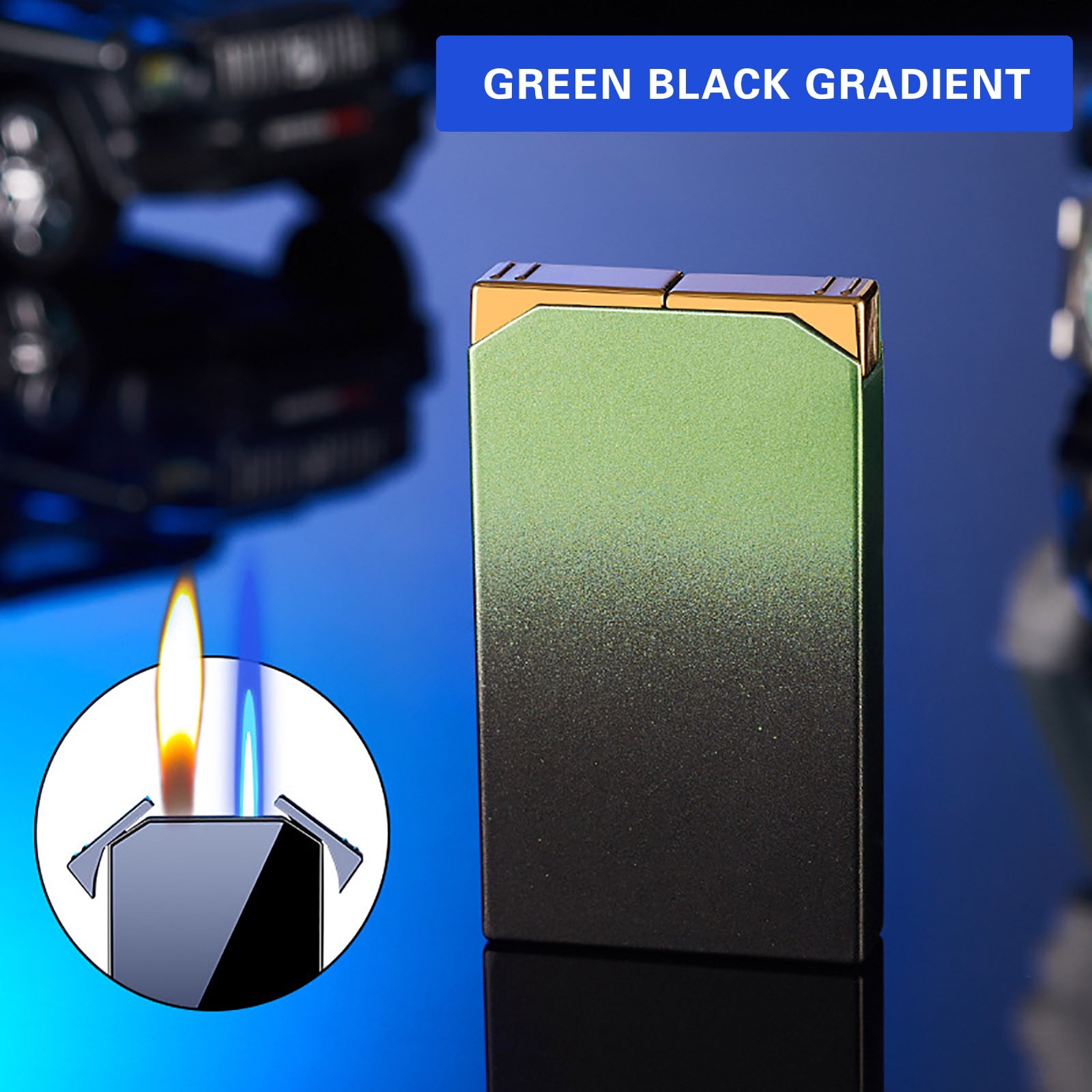 XEOVHVLJ Clearance Dual Flame Lighter, Switchable Torch Lighter And Soft Flame Lighter 2 In 1