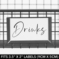 thumbnail image 6 of mDesign Slanted Kitchen Organizer Bin Basket, Label Slot, 2 Pack, Matte Black, 6 of 8
