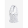 thumbnail image 5 of EMMIOL Women's Halter Deep V Backless Crop Tank Top Y2K Coquette Fall Going Out Top, 5 of 7