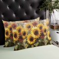 thumbnail image 4 of Sunflowers Throw Pillow Cover 20 x 26 Inch Decorative Pillow Cover Abstract Oil Painting Red Yellow Floral Plant Lumbar Pillowcase Seasonal Rectangle Cushion Case for Couch Sofa Bed Living Room, 4 of 7