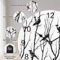 thumbnail image 5 of Wall Clock Bird Branches Clocks PVC Silent Non-Ticking Battery Operated Decorative Black Leaves Tree Round Clock for Home Living Room Kitchen Bedroom Office School Wall Decor 10 Inch, 5 of 9