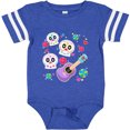 thumbnail image 3 of Inktastic Day of the Dead Owl Sugar Skulls and Guitar Boys or Girls Baby Bodysuit, 3 of 5