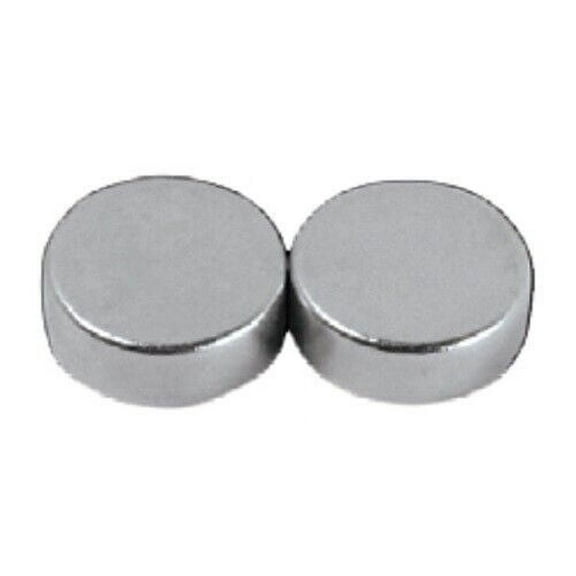 1-Pack 2pc 8lb Neodymium Round Disc Strong Rare Earth Fridge Magnets 1/2" x 5MM